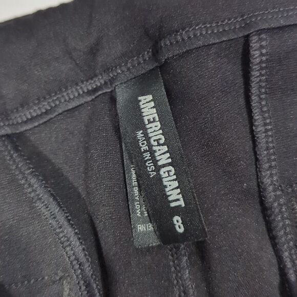 American Giant Pants Womens 8 Black Skinny Leg - Picture 6 of 10